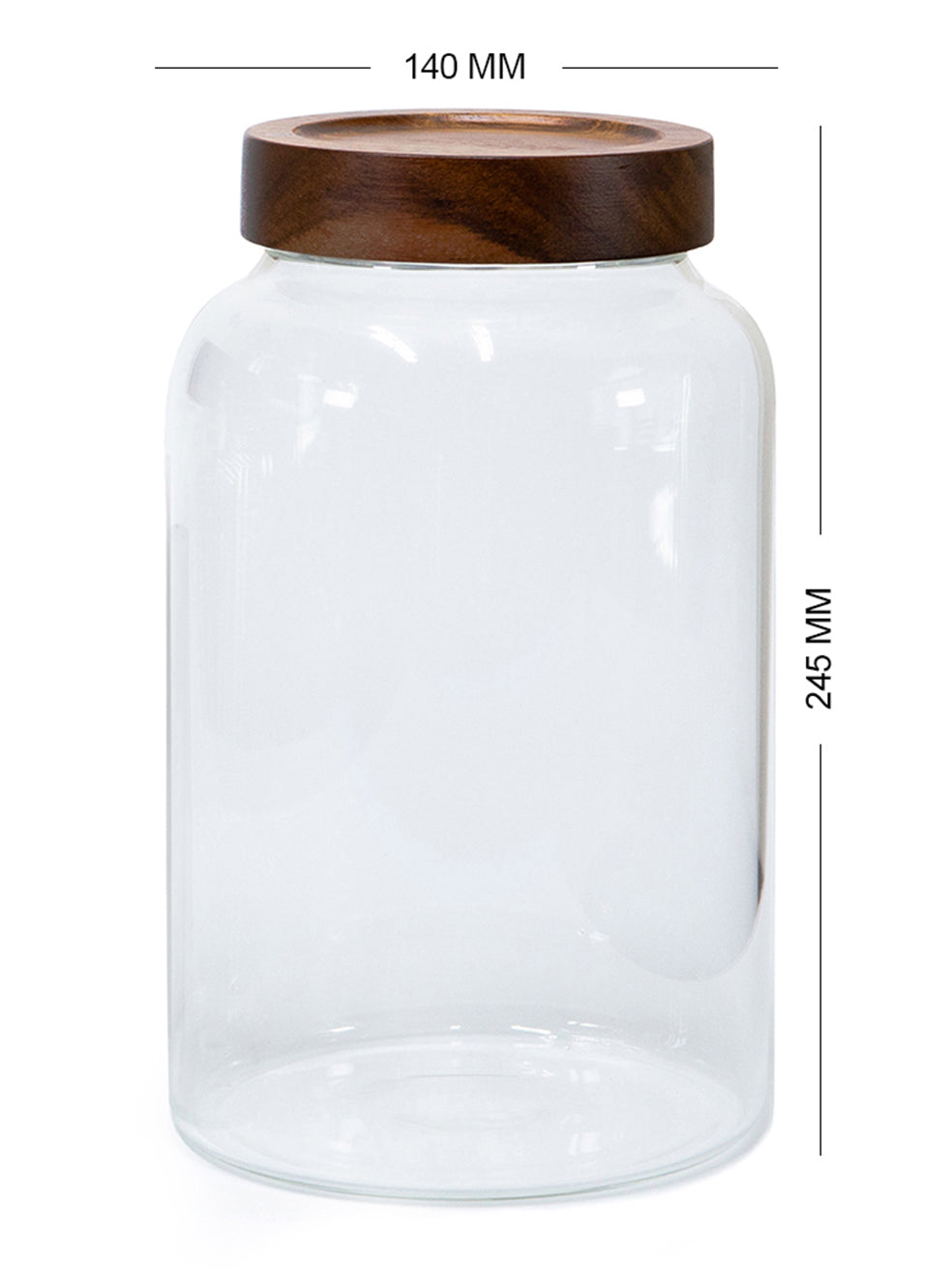 Bundle of 3 Acacia Screw-Top Canisters (50, 90, 120 oz)
