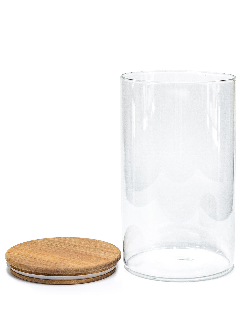 Round Jar (120 oz unit) Acacia Lid
