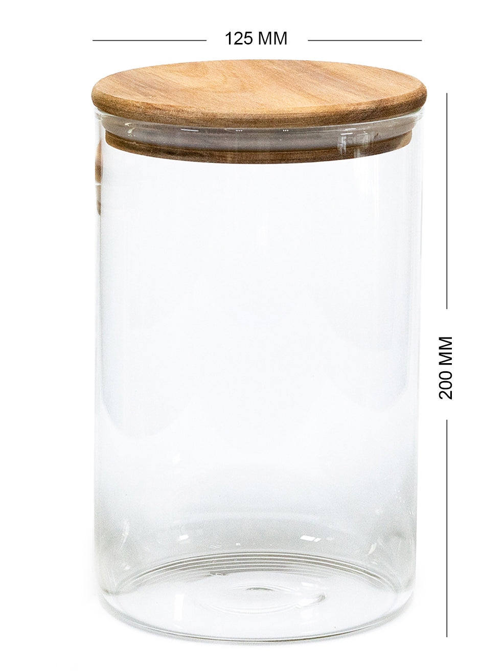 Bundle of 3 Acacia Lid Jars (90 oz)