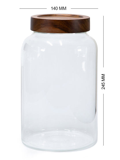 Bundle of 3 Acacia Screw-Top Canisters (50, 90, 120 oz)
