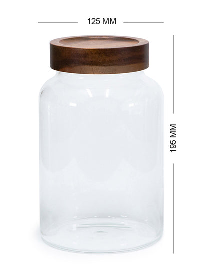 Bundle of 3 Acacia Screw-Top Canisters (50, 90, 120 oz)