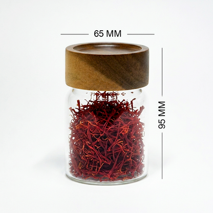 Round Jar (5 oz unit) Acacia Screw Lid