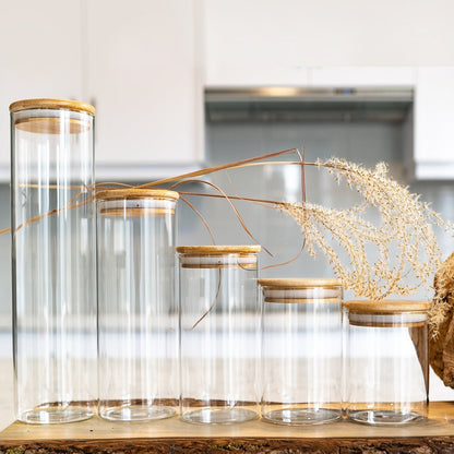 Round Jar (40 oz unit) Bamboo Lid
