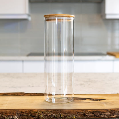 Round Jar (100 oz unit) Bamboo Lid
