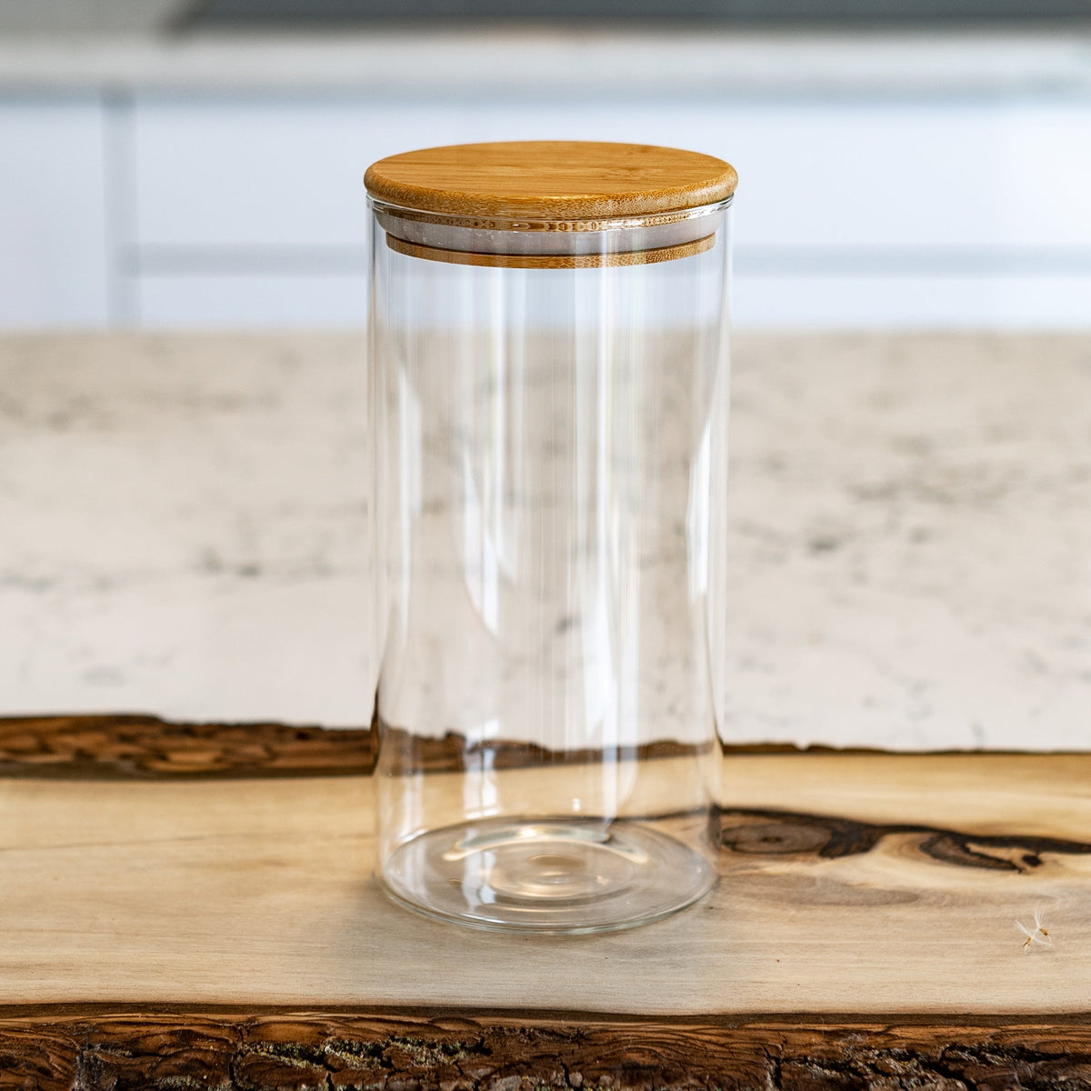 Round Jar (77 oz unit) Bamboo Lid