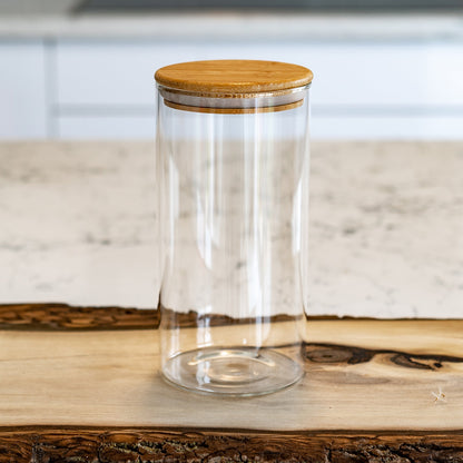 Round Jar (77 oz unit) Bamboo Lid