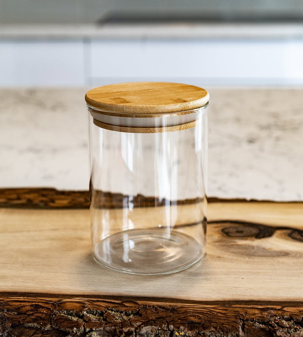 Round Jar (40 oz unit) Bamboo Lid