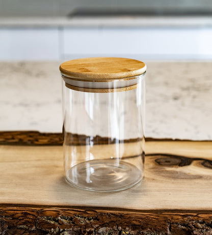 Round Jar (40 oz unit) Bamboo Lid