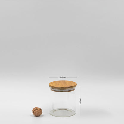 Round Jar (27 oz unit) Bamboo Lid