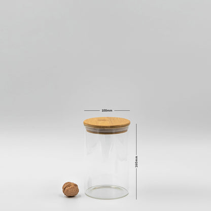 Round Jar (40 oz unit) Bamboo Lid
