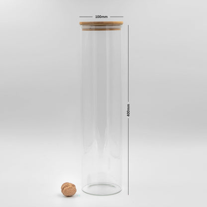 Round Jar (100 oz unit) Bamboo Lid