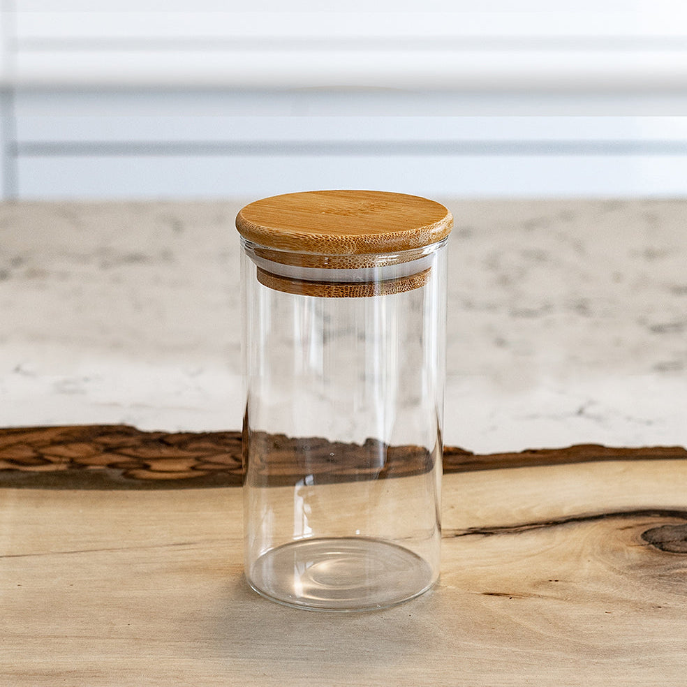 Round Jar (10 oz unit) Bamboo Lid