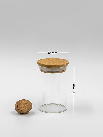 Round Jar (10 oz unit) Bamboo Lid