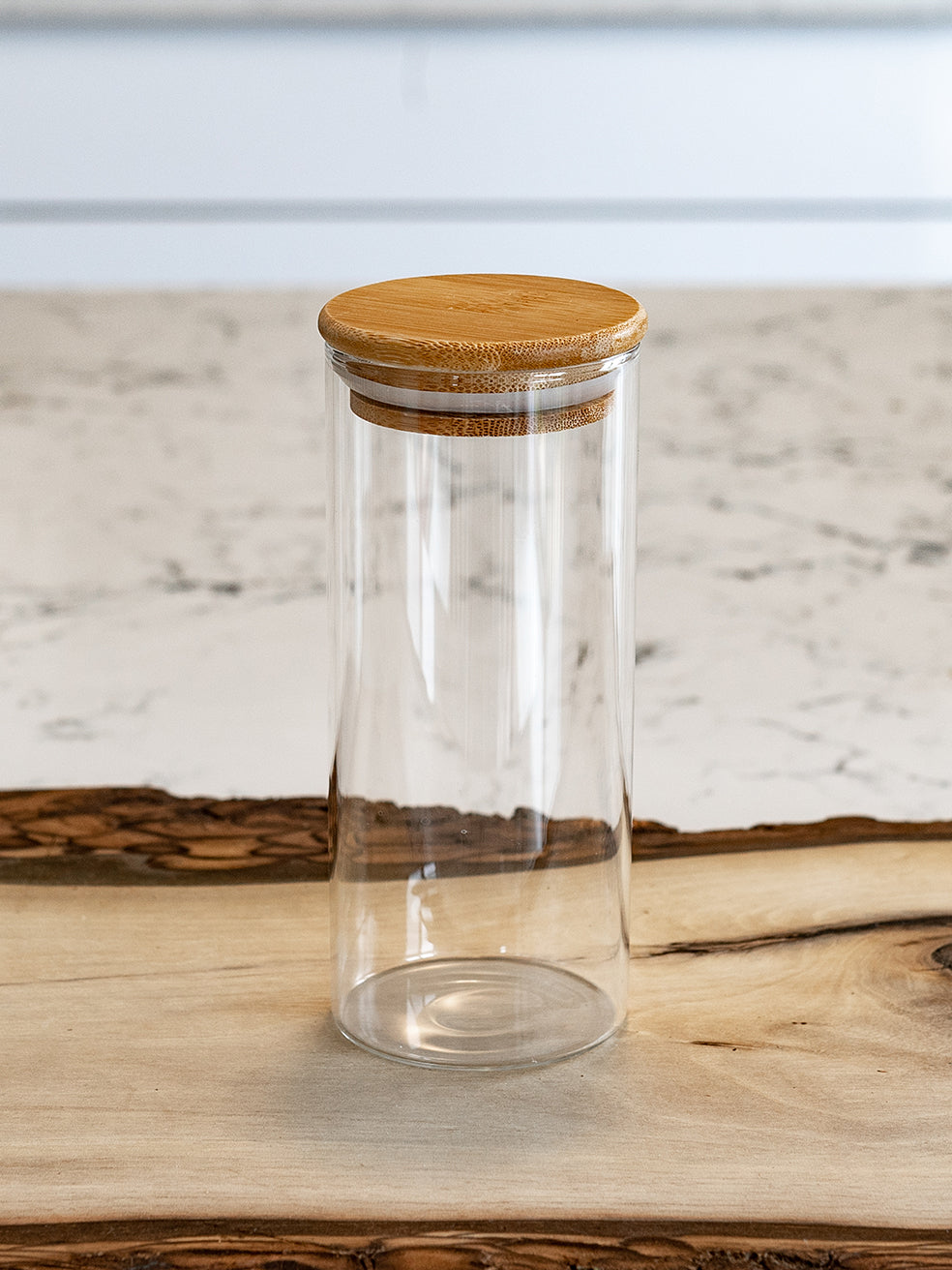 Round Jar (12 oz unit) Bamboo Lid