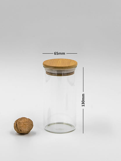 Round Jar (12 oz unit) Bamboo Lid