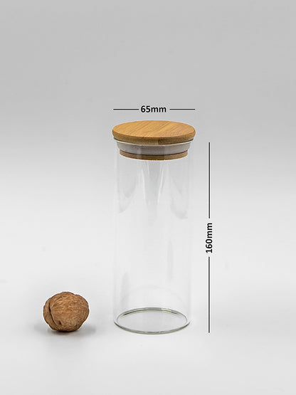 Round Jar (15 oz unit) Bamboo Lid