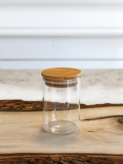 Bundle of Round Jars (8.5 oz, 10 oz, 12 oz, 15 oz)Bamboo lid