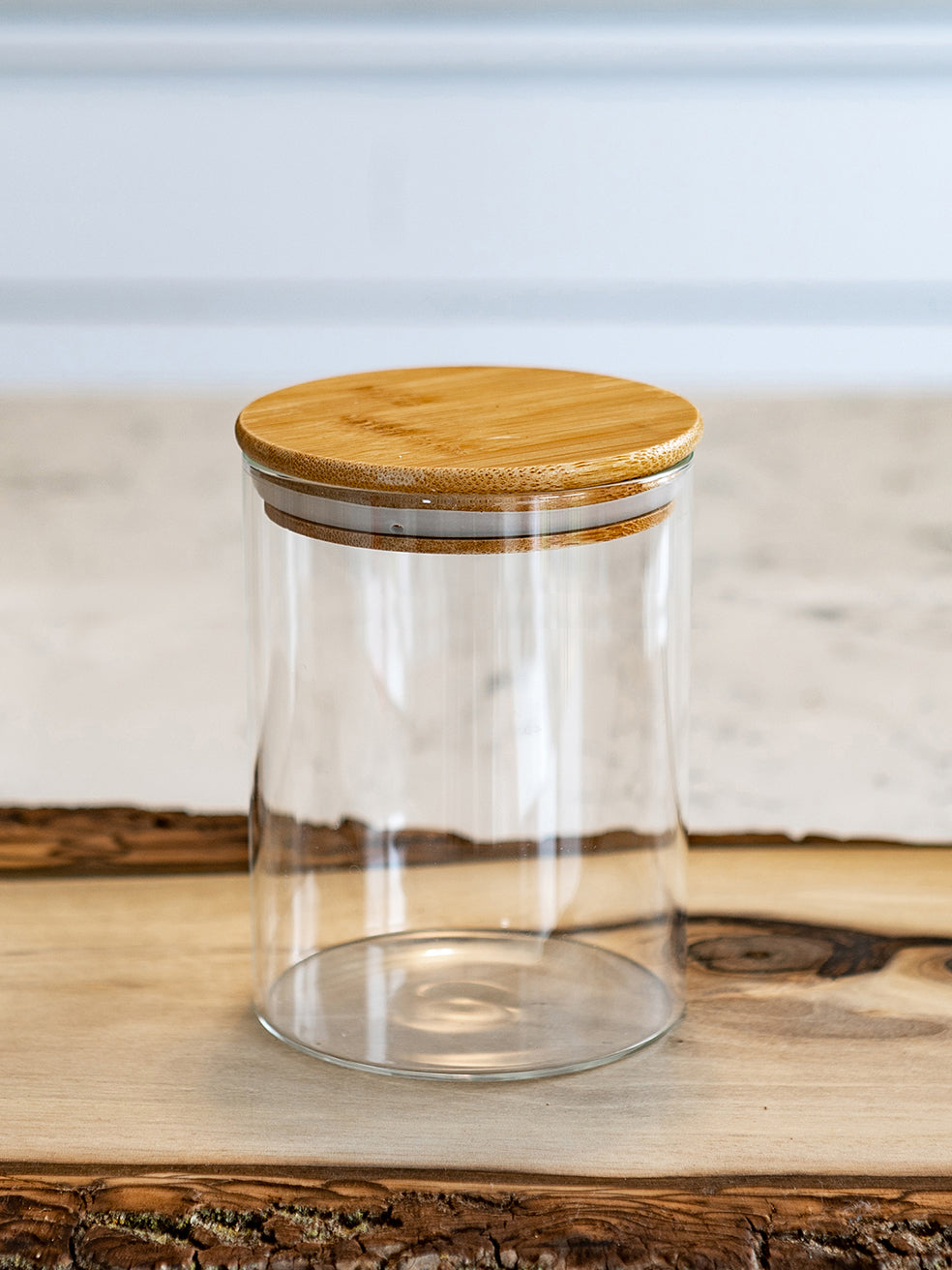 Round Jar (17 oz unit) Bamboo Lid