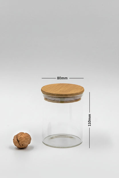 Round Jar (8.5 oz unit) Bamboo Lid
