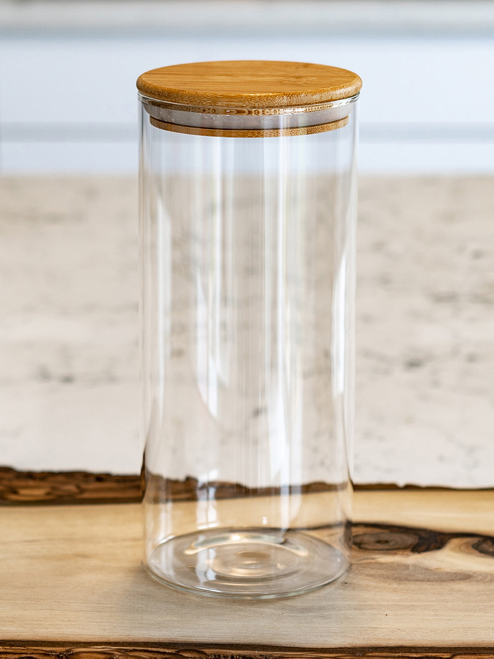 Round Jar (32 oz unit) Bamboo Lid