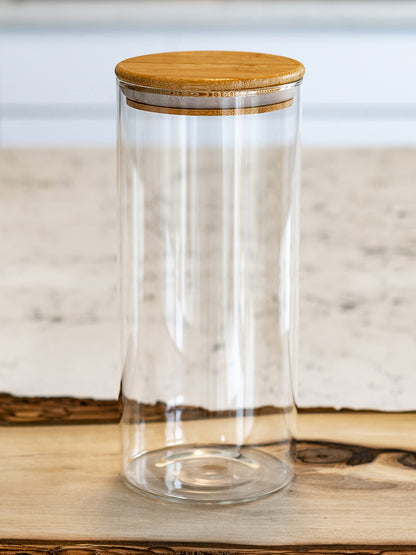 Round Jar (32 oz unit) Bamboo Lid