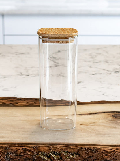 Square Jar (11 oz unit) Bamboo Lid