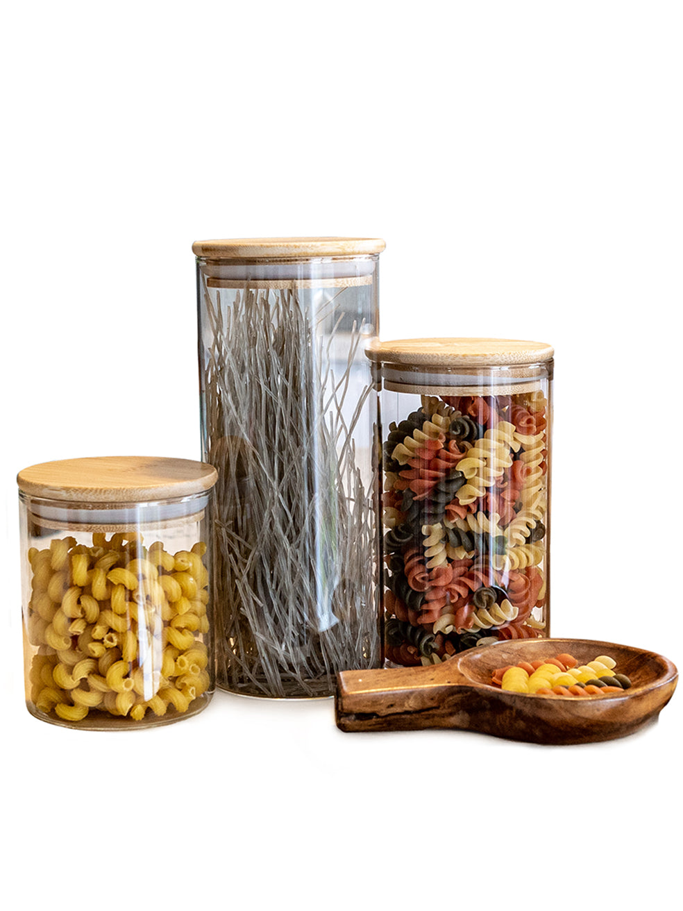Round Jar (27 oz unit) Bamboo Lid