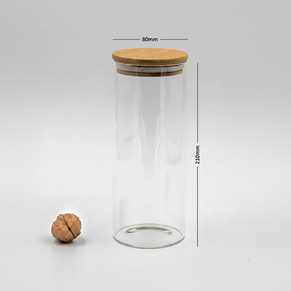 Round Jar (32 oz unit) Bamboo Lid
