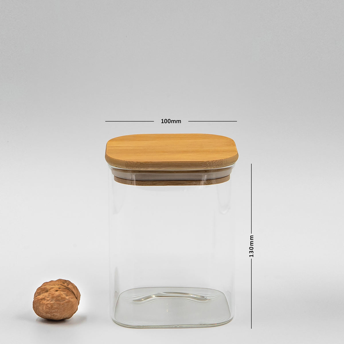 Bundle of 3 Square Glass Jars ( 24, 29, 34oz)
