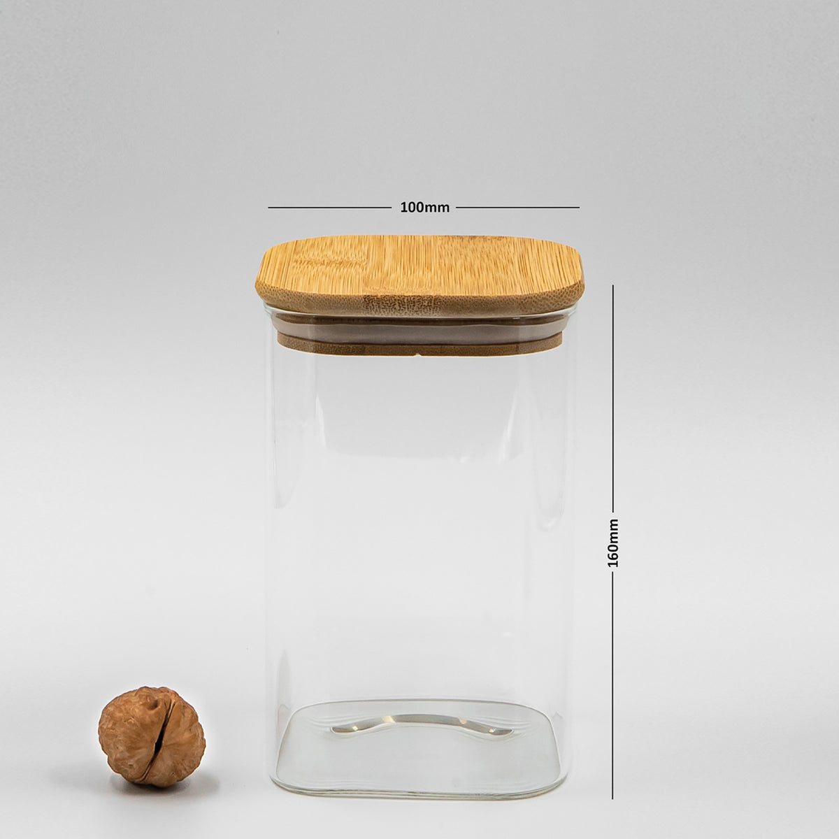 Bundle of 3 Square Glass Jars ( 24, 29, 34oz)